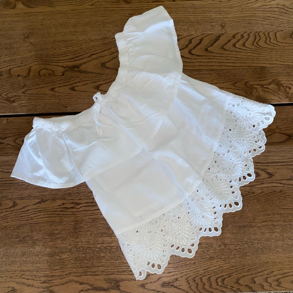White Off The Shoulder Lace Top